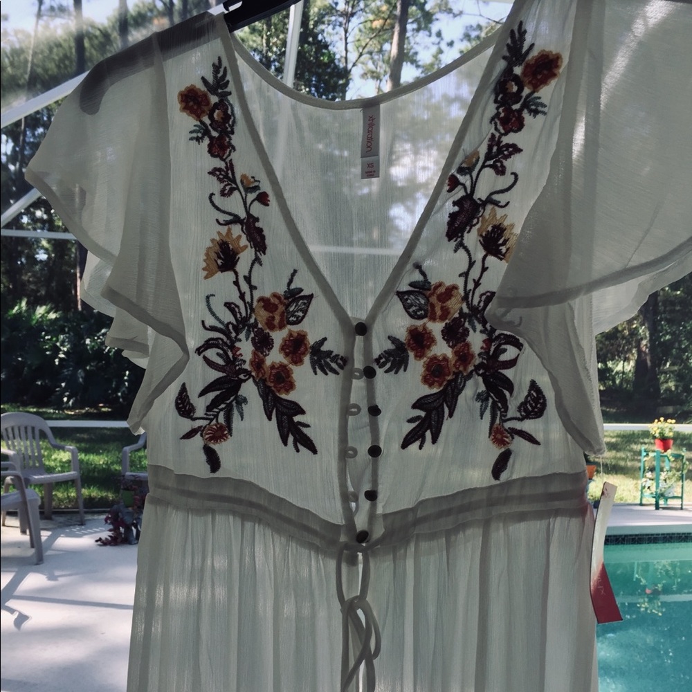 NWT DUSTER DRESS XS BOHO